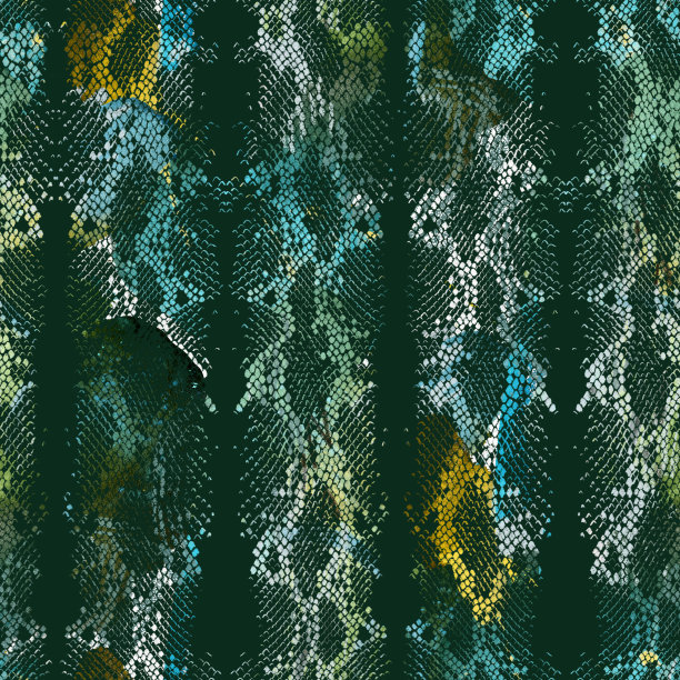 装饰动物蛇皮纹理无缝图案。抽象几何形状背景图片下载