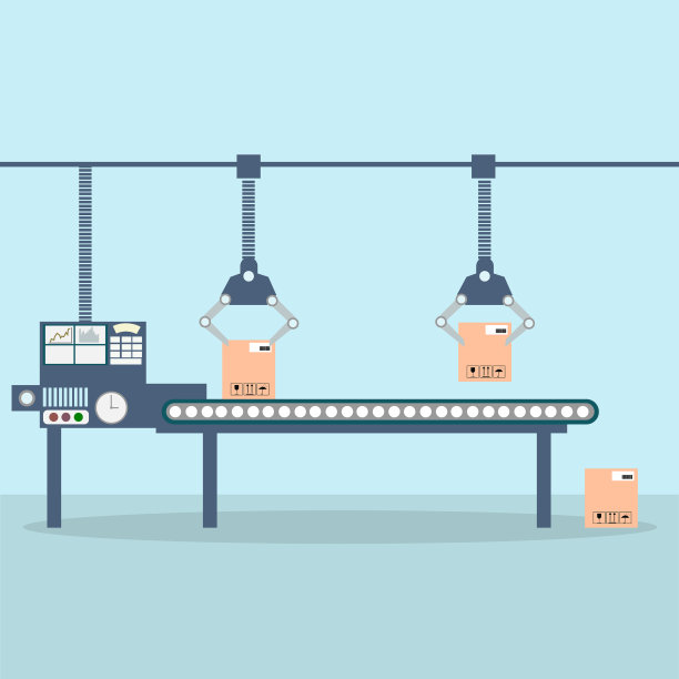 工业输送带生产线图片下载