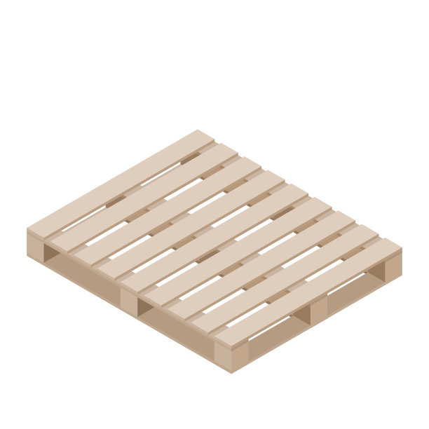包装码垛的等距设计托盘图片下载