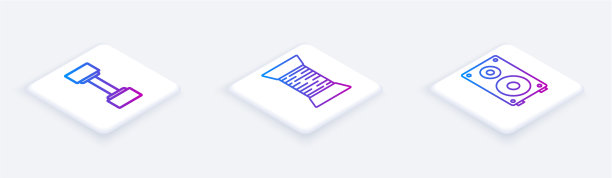 设置哑铃缝线的等距线图片下载