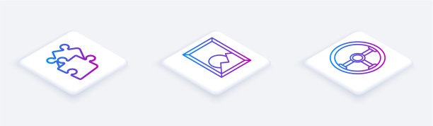 设置等距线块拼图图片图片下载