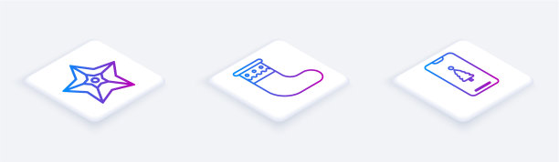 设定圣诞星圣诞等距线图片下载