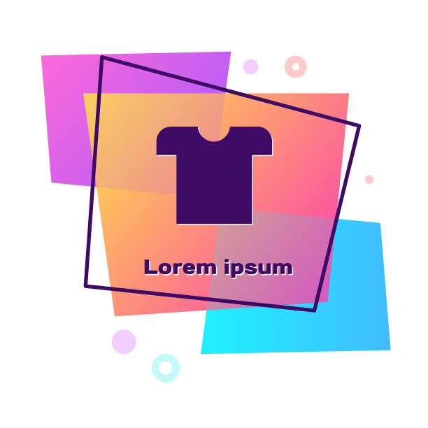 紫色t恤图标孤立在白色背景图片下载