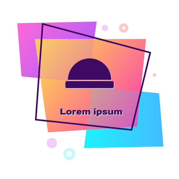 紫色无檐帽图标孤立在白色图片下载