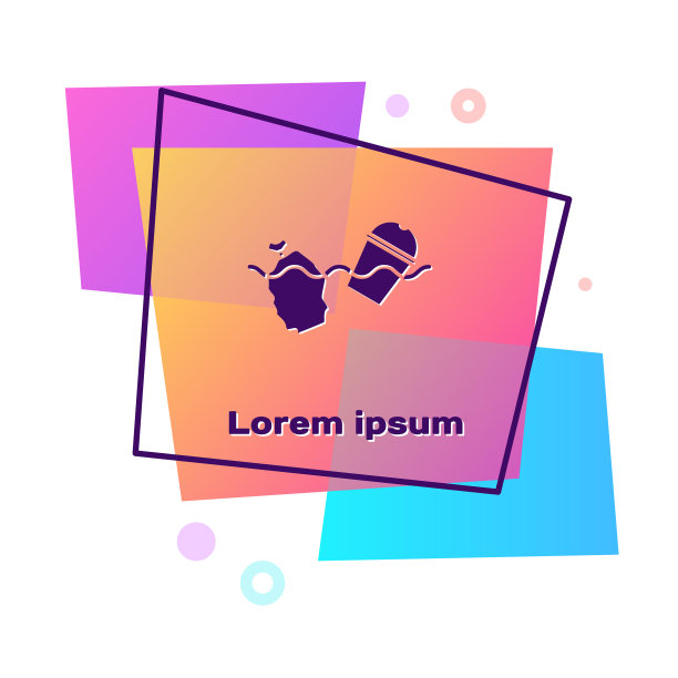 紫色的问题污染海洋图标图片下载