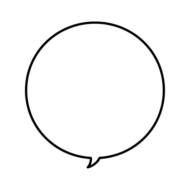 用于说话的圆形语音气泡框架的插图。图片下载