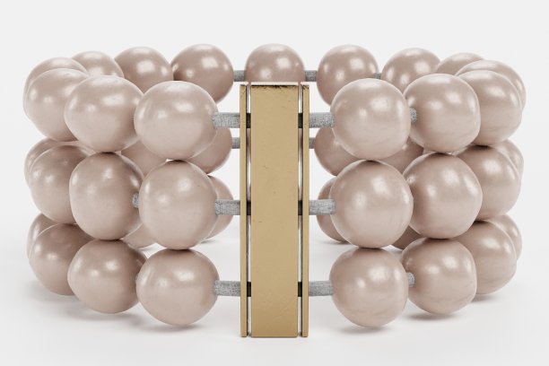 珍珠珠宝逼真的3D渲染图片下载