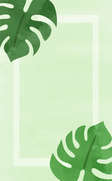 这是一个手绘的怪物画框(水彩画风格的插图)。图片下载