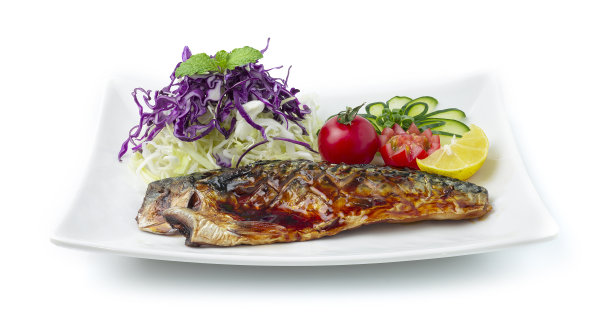 沙巴鱼烧酱日式料理图片下载