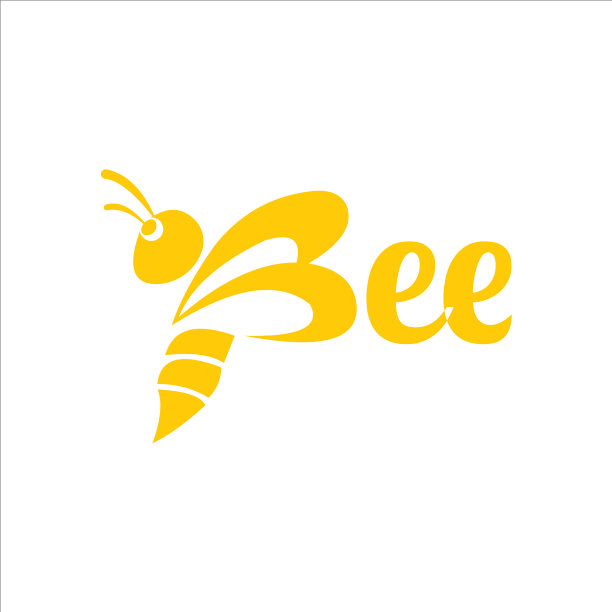 蜜蜂标志图形动物抽象图片下载