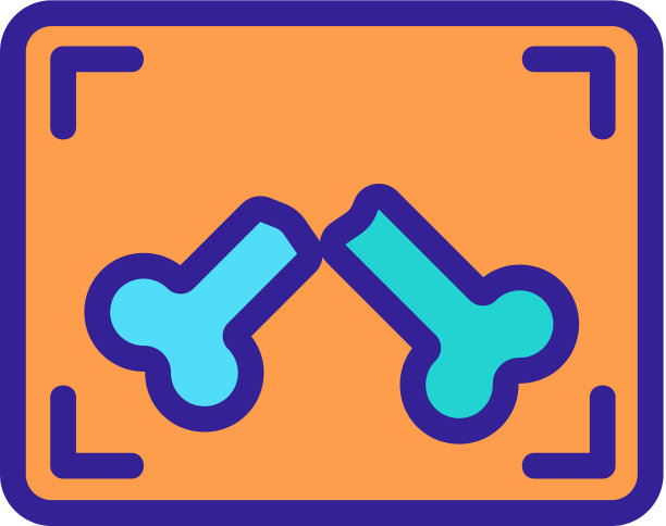 x射线图像图标孤立轮廓符号图片下载