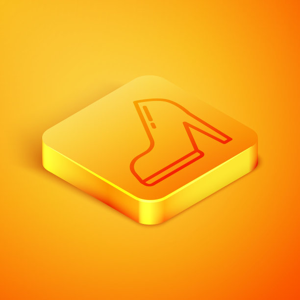 等距线女鞋与高跟鞋图标图片下载