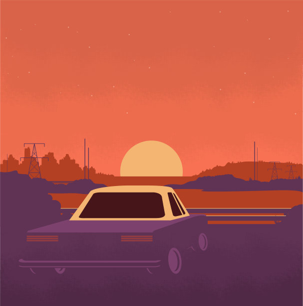 夜背景与车平图片下载