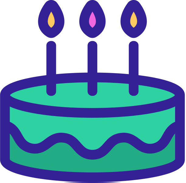 节日蛋糕图标孤立轮廓符号图片下载