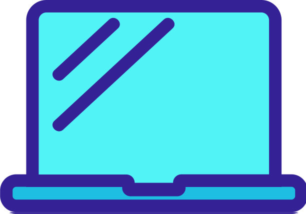 笔记本电脑图标孤立轮廓符号图片下载