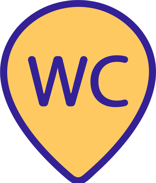 平板马桶图标孤立轮廓图片下载