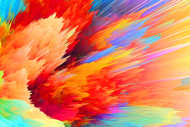 色彩斑斓，色彩生动，色彩抽象背景由计算机图形图像图片下载