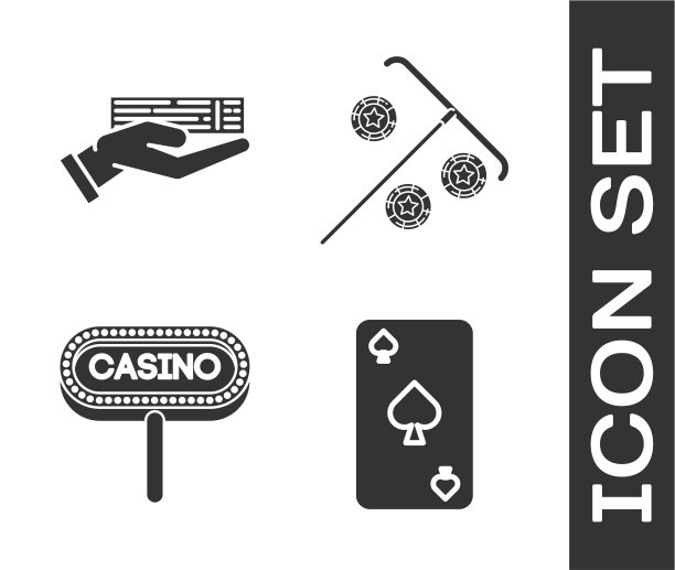 设置扑克牌与黑桃符号手握图片下载