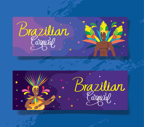 装饰海报巴西狂欢节图片下载