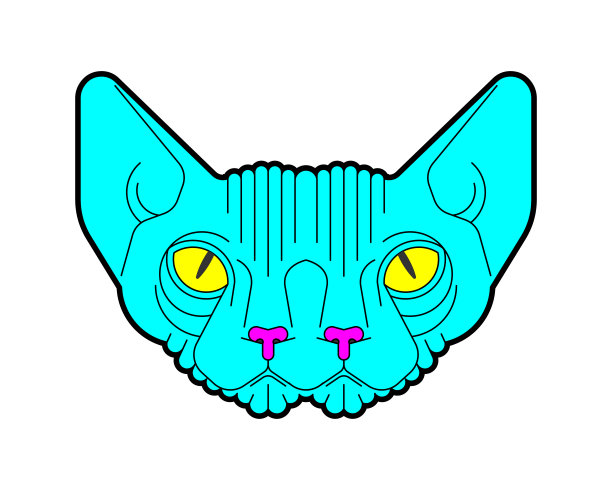 猫怪物。宠物的外星人。家庭动物Multi-eyed图片下载