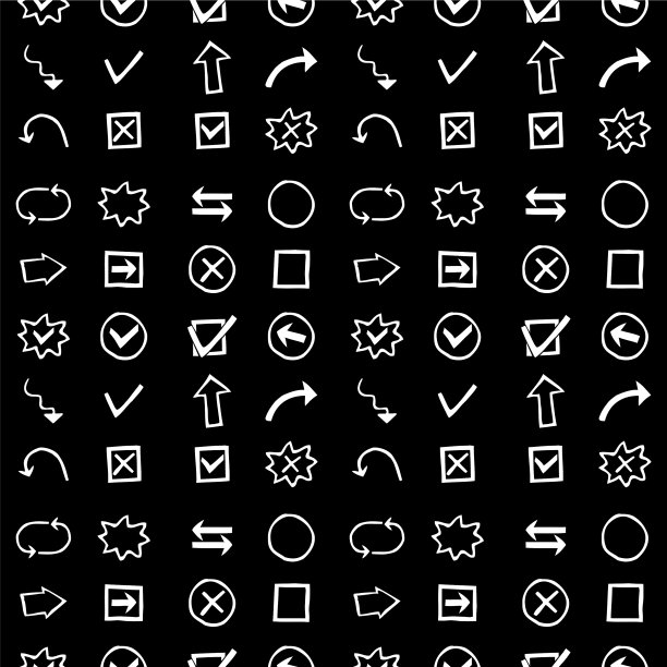 无缝模式与形状，箭头和其他图片下载