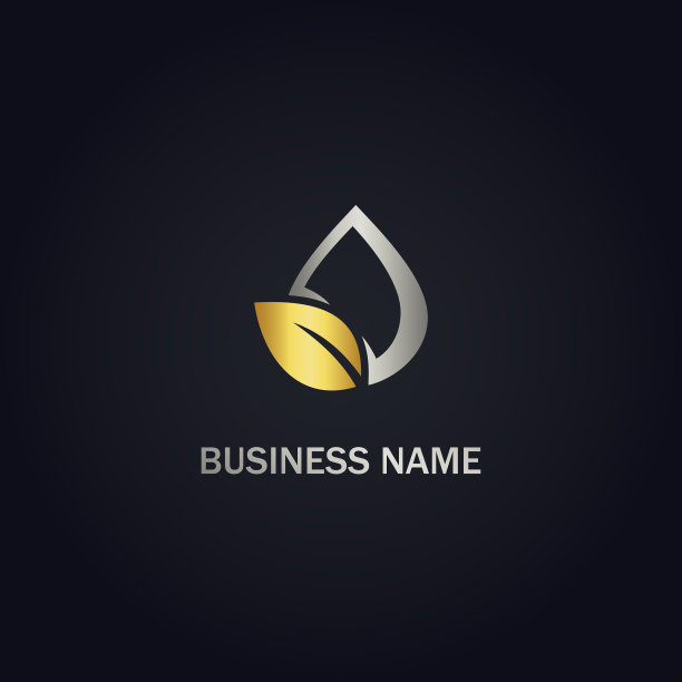 生态叶滴生物黄金标志图片下载