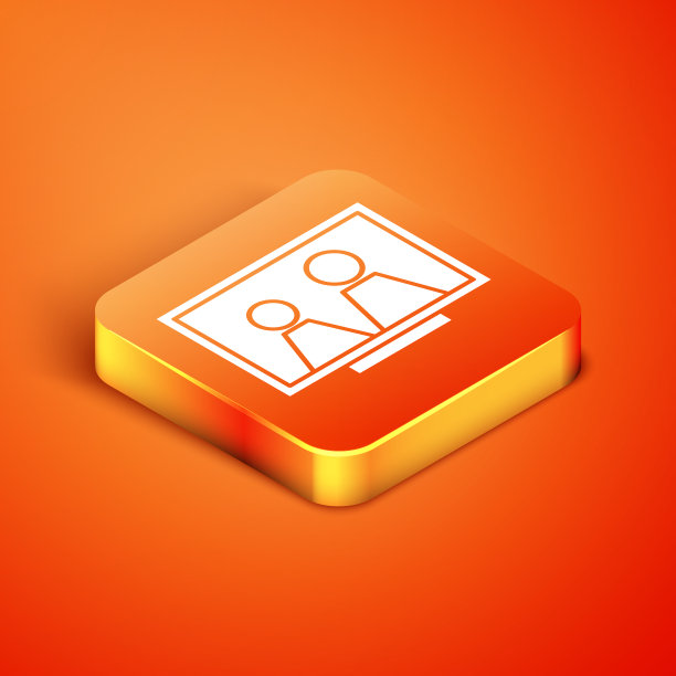 等距相框上的表图标隔离图片下载