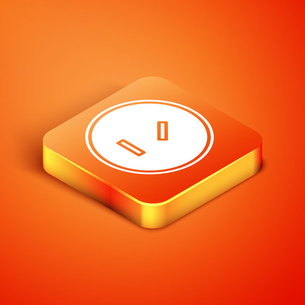 等距圆形木盾图标孤立上图片下载