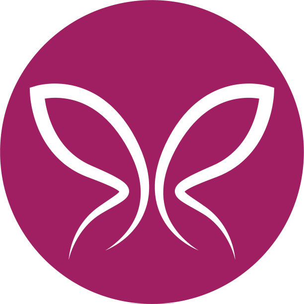 蝴蝶标志图标图片下载