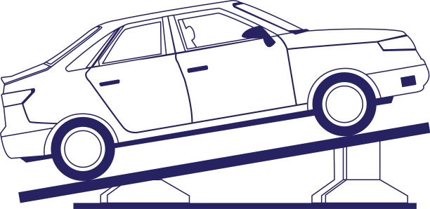 汽车维修设计高架汽车在起吊图片下载