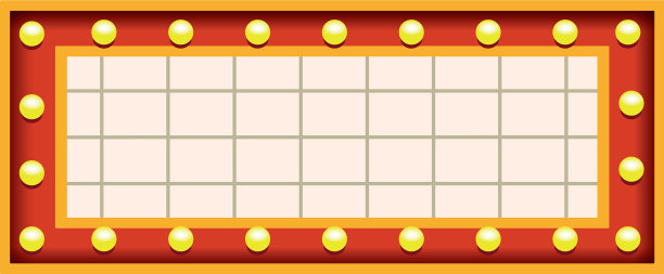 影院空白广告牌图标彩色设计图片下载