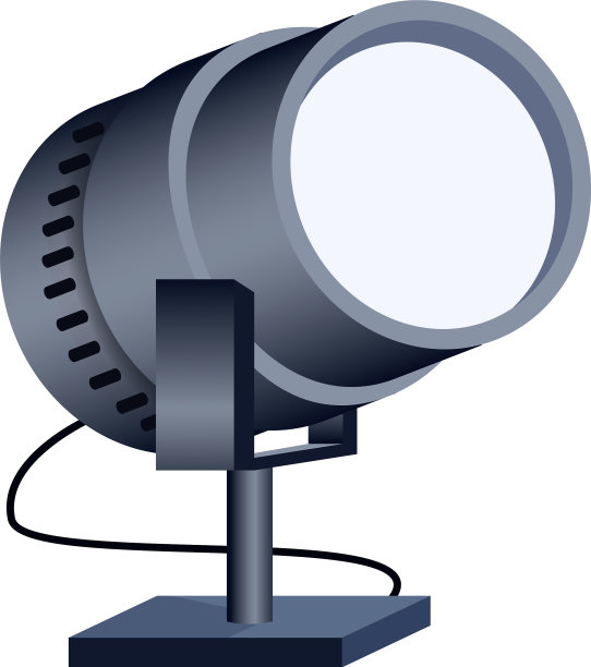 舞台灯光图标平面设计图片下载