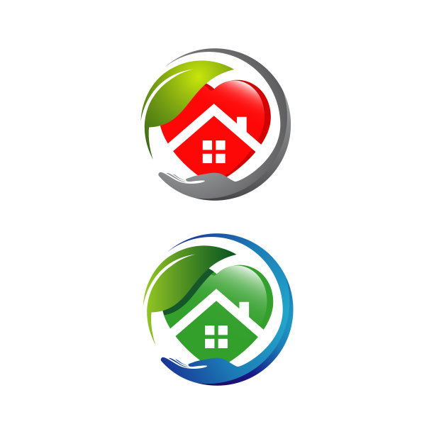 养老院标识设计居家养老老人标识图片下载