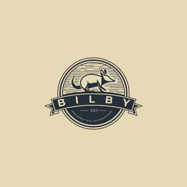 Logo鼠标复古徽章图片下载