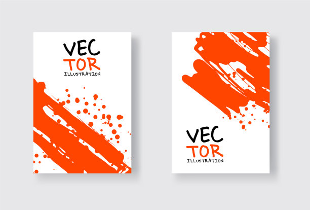 红墨水笔画在白色的日本背景上图片下载