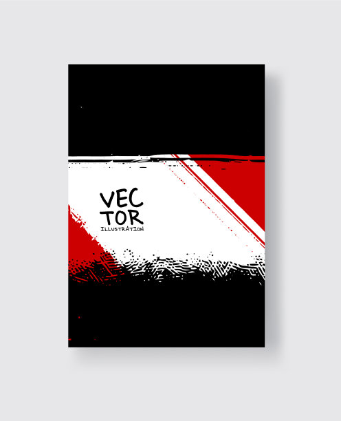 黑红笔触在白色的背景上图片下载