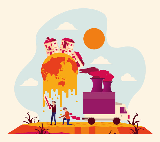 全球变暖警报与人类和融化图片下载