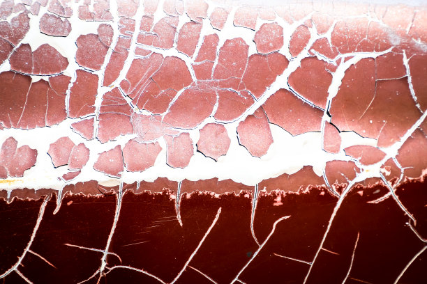 纹理龟裂和剥落，旧钢漆颜色，表面车色剥落，用于背景。图片下载