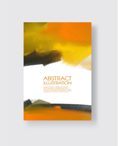 优雅的模板设计与橙色黄金黄色图片下载