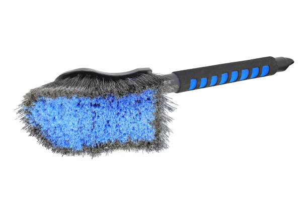 软洗车刷隔离在白色背景上图片下载