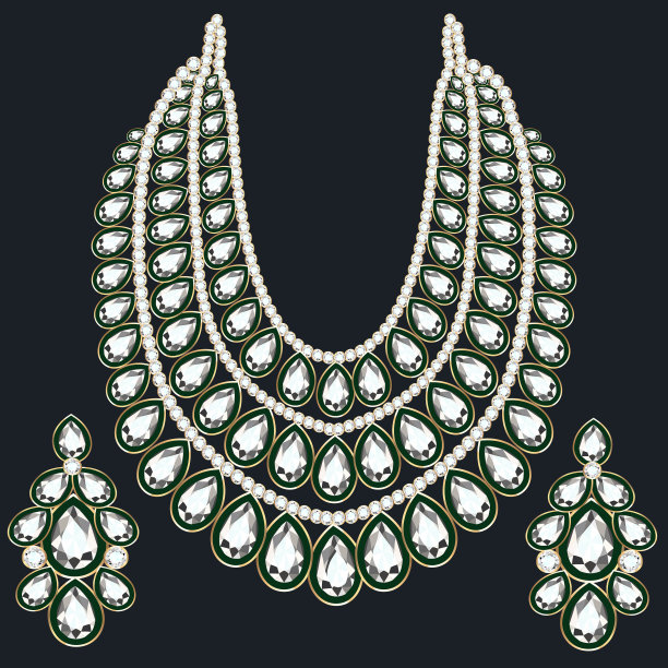 设置monisto金女性项链与图片下载