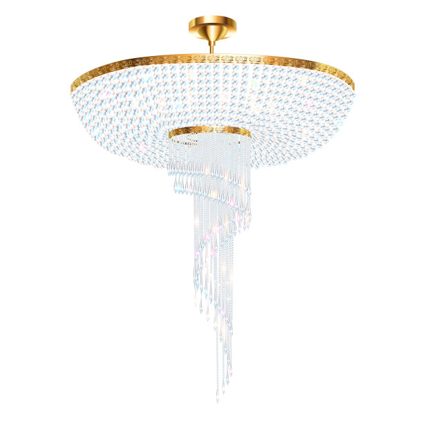 一个漂亮的水晶吊灯在白色的图片下载