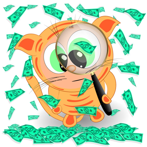 猫下钱雨卡通图片下载