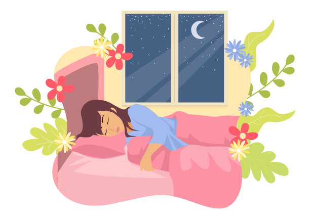 睡在床上的女人图片下载