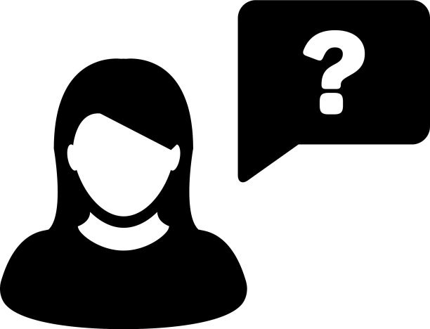 问号图标女性人物头像图片下载