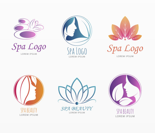 健康和美容横幅集图片下载