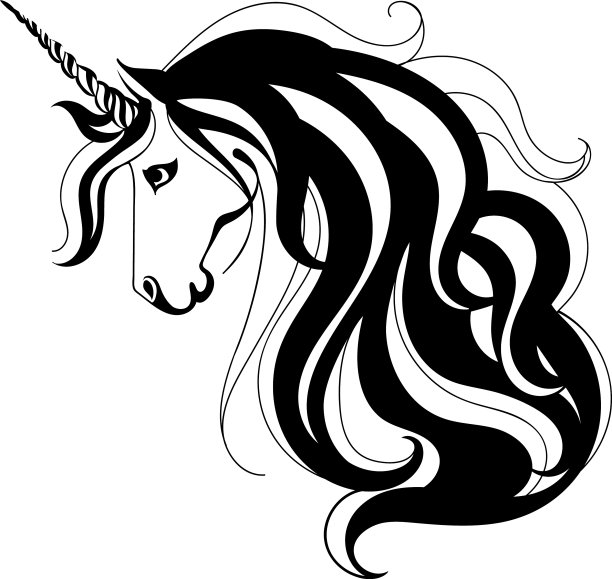 独角兽魔马孤立图片下载