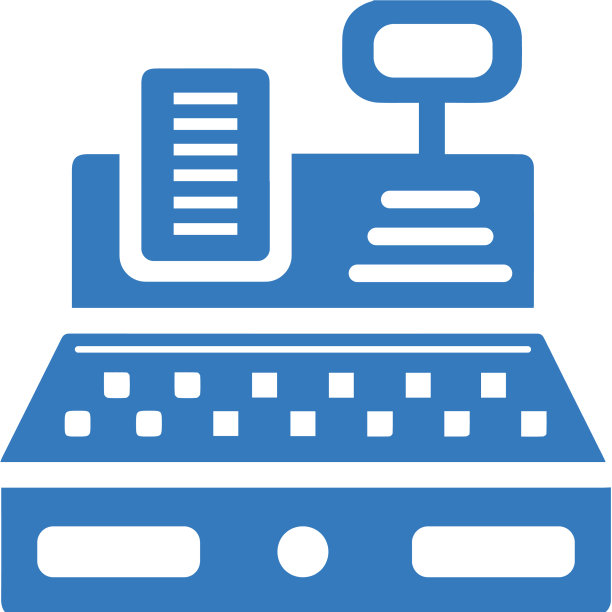 现金收据打印机登记图标图片下载