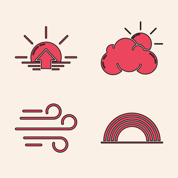 彩虹与云一起升起，太阳与云一起升起图片下载