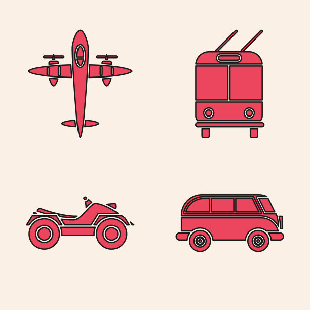 设置复古小货车复古复古飞机图片下载